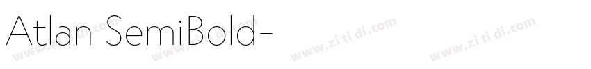 Atlan SemiBold字体转换